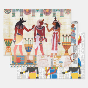 Hoja De Papel De Regalo Diseño real egipcio