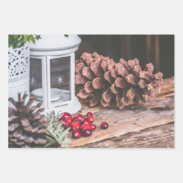 Hoja De Papel De Regalo Diseño rústico de alta calidad