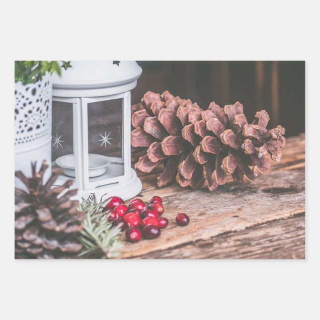 Hoja De Papel De Regalo Diseño rústico de alta calidad (Anverso 3)