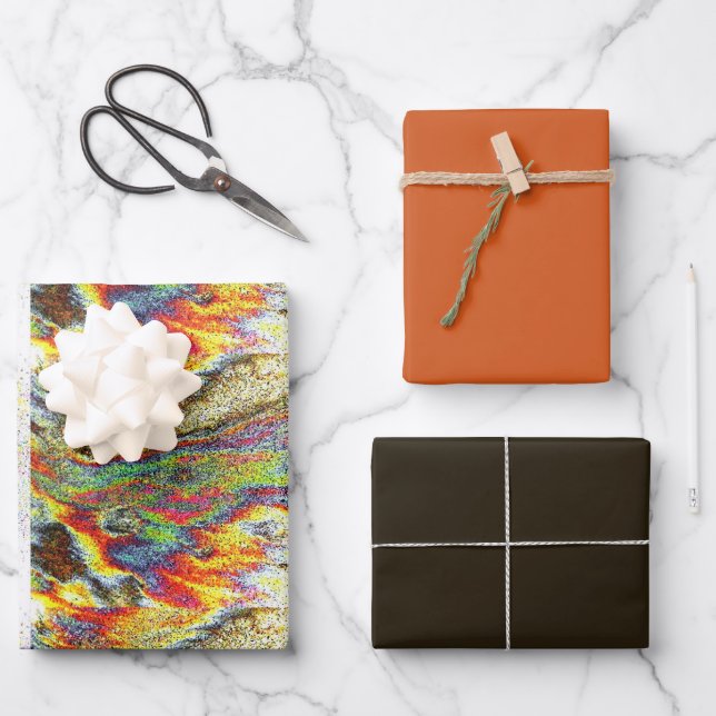 Hoja De Papel De Regalo Diseño Sunbeam Flare  (Anverso)
