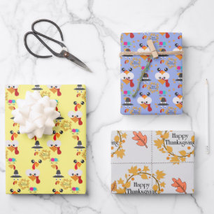 Hoja De Papel De Regalo Diseño único, decoraciones de Acción de Gracias