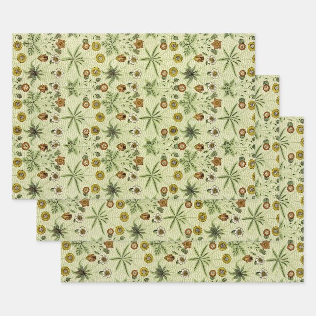 Hoja De Papel De Regalo Diseño William Morris 4 (Set)