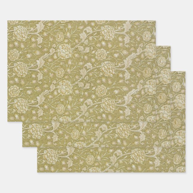 Hoja De Papel De Regalo Diseño William Morris #6 (Set)