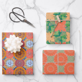 Hoja De Papel De Regalo Diseños de patrones de Mandala