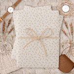 Hoja De Papel De Regalo Ditsy Floral - Earthtone rústico sobre cemento bla<br><div class="desc">Ditsy floral en varios matices de terracota rústica a la sombra sobre un fondo de cemento blanco. Hay otras coloridas disponibles.</div>