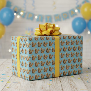 Hoja De Papel De Regalo Diversión de ardilla, audaz e inesperada -