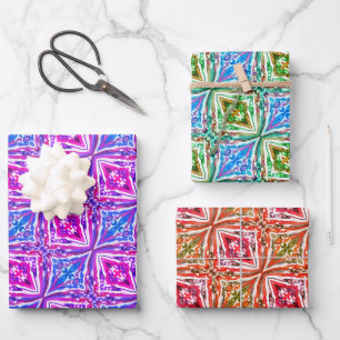 Hoja De Papel De Regalo Diversión de burbujas tiradas / Miami / Twist espe