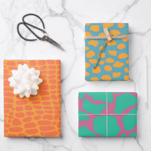 Hoja De Papel De Regalo Diversión de regalo tropical para niños con impres