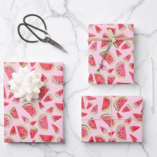 Hoja De Papel De Regalo Diversión de verano acuarela sandía sandía regalo 