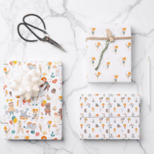 Hoja De Papel De Regalo Diversión moderna del circo