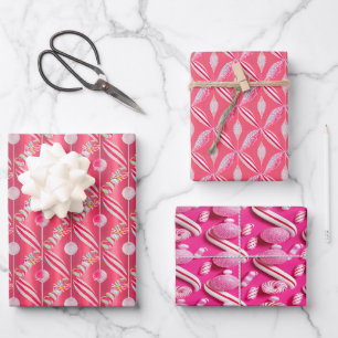Hoja De Papel De Regalo Divertido colorido tema del canto rosa