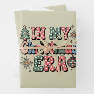 Hoja De Papel De Regalo Divertido en mi era navideña Groovy profesor diver