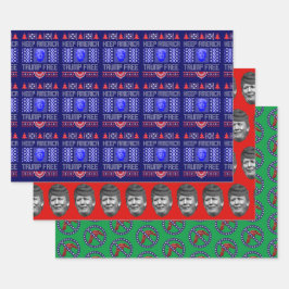 Hoja De Papel De Regalo Divertido para mantener a Estados Unidos libre de