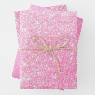 Hoja De Papel De Regalo Dolly Pink y Glam