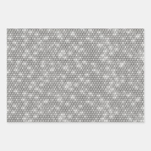 Hoja De Papel De Regalo Dolly Silver Glam