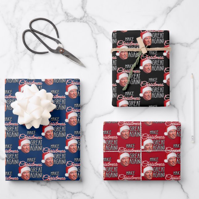 Hoja De Papel De Regalo Donald Trump (Anverso)