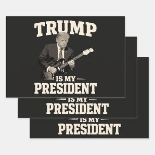 Hoja De Papel De Regalo Donald Trump Es Mi Presidente