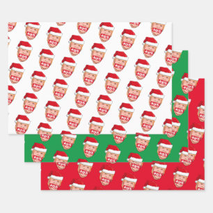 Hoja De Papel De Regalo DONALD TRUMP Navidades furiosos