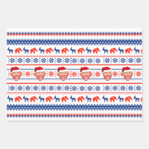 Hoja De Papel De Regalo DONALD TRUMP Navidades furiosos