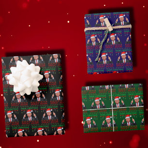 Hoja De Papel De Regalo Donald Trump vuelve a hacer grandes Navidades