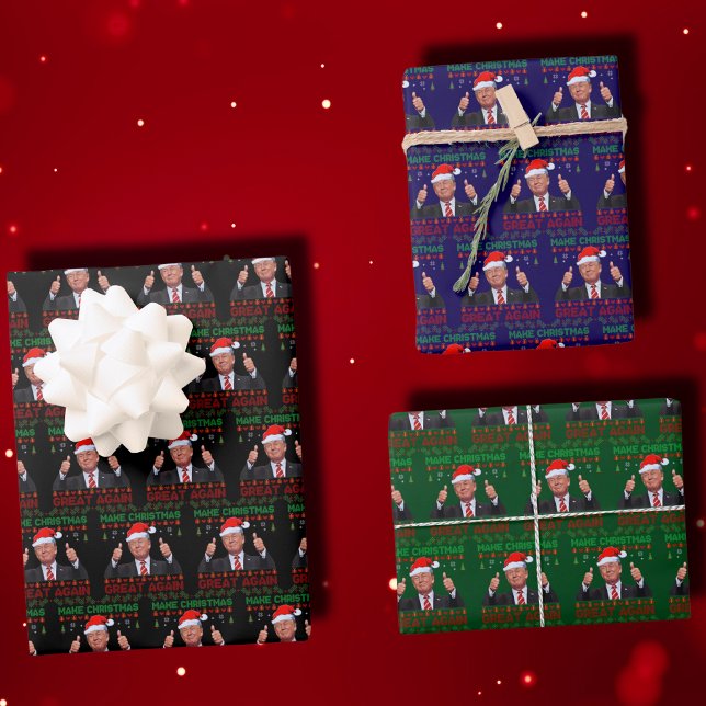 Hoja De Papel De Regalo Donald Trump vuelve a hacer grandes Navidades (Subido por el creador)