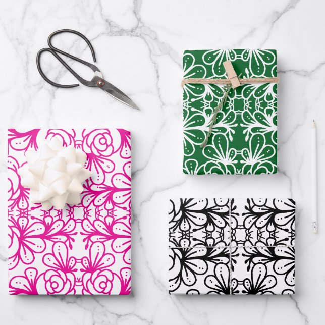 Hoja De Papel De Regalo Doodlerosis (Anverso)