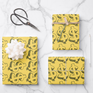 Hoja De Papel De Regalo dorado