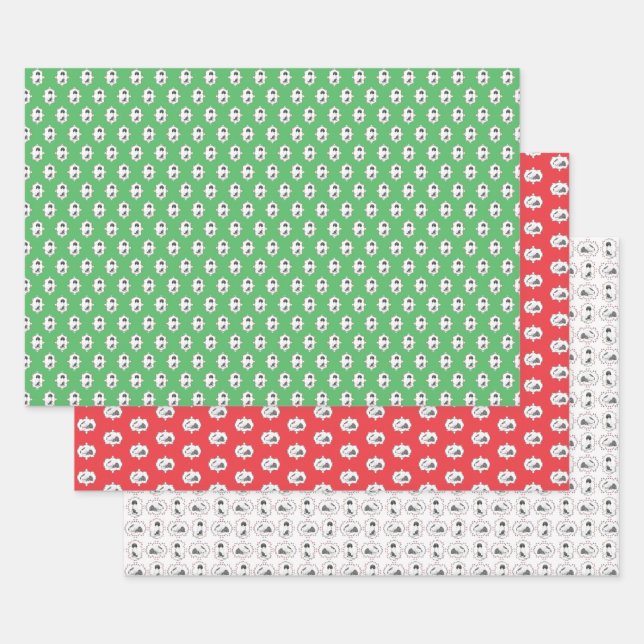 Hoja De Papel De Regalo Doris the Dog Holiday Wrapping Paper (Set)