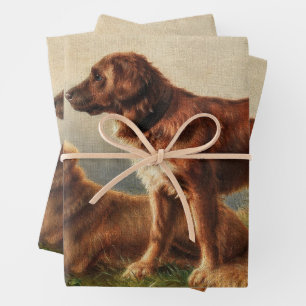Hoja De Papel De Regalo Dos perros vigilantes