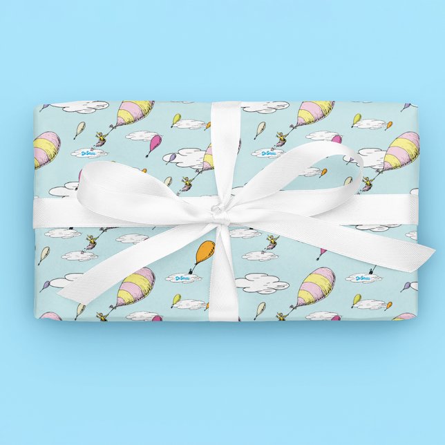 Hoja De Papel De Regalo Dr. Seuss | Oh, los lugares a los que vas! (Wrapped gift)