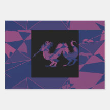 dragón chino rojo azul destrozado