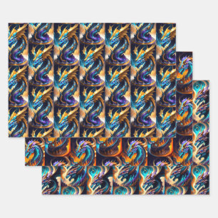 Hoja De Papel De Regalo Dragon Realm Collection