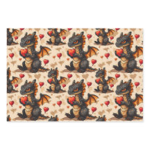 Dragones sosteniendo el El día de San Valentín del