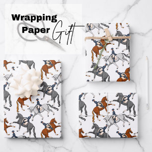 Hoja De Papel De Regalo Dressage Horseback Riding
