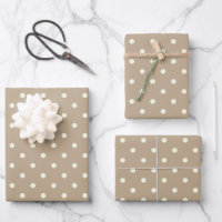 Dualidad dinámica de punto de polka blanco y marró