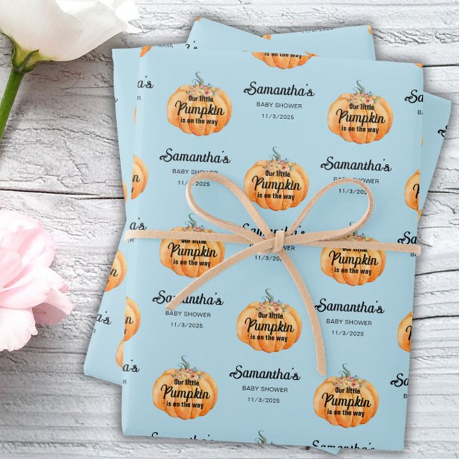 Hoja De Papel De Regalo Ducha de bebé Little Pumpkin  (Subido por el creador)