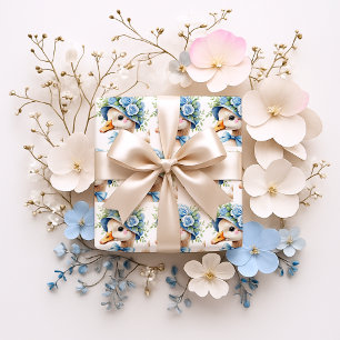 Hoja De Papel De Regalo Ducha de bebé para el cumpleaños del niño Silly Go