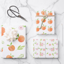 Hoja De Papel De Regalo Dulce como Cumpleaños De Peach
