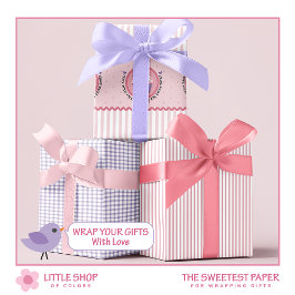 Hoja De Papel De Regalo Dulces Tratamientos Día de San Valentín de tarta