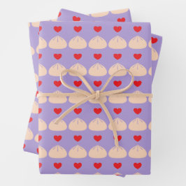 Hoja De Papel De Regalo Dumpling Love Ube Wraping Paper