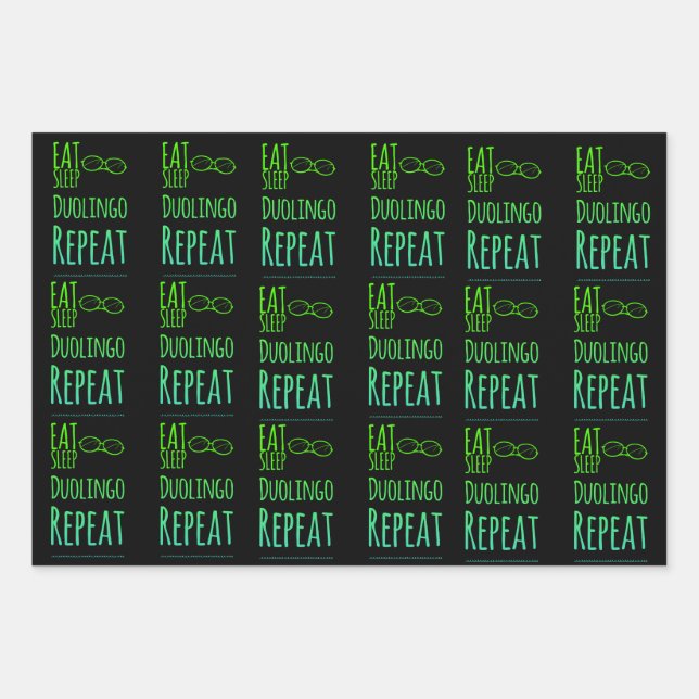 Hoja De Papel De Regalo duolingo (Anverso)