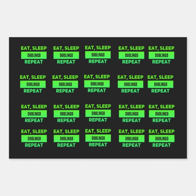 Hoja De Papel De Regalo duolingo (Anverso)