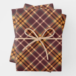 Hoja De Papel De Regalo Earthy Tartan Plaids