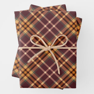 Hoja De Papel De Regalo Earthy Tartan Plaids