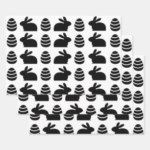 Hoja De Papel De Regalo Easter Eggs Easter Bunny Feliz Patrón de Pascua