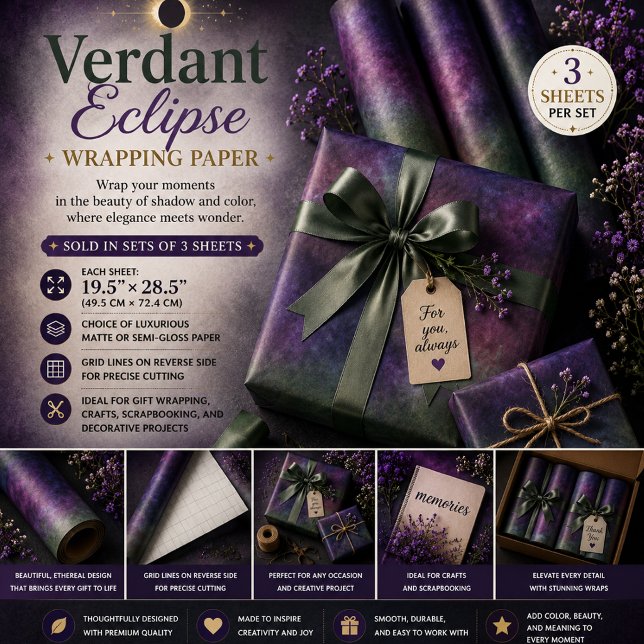 Hoja De Papel De Regalo Eclipse Verde (Subido por el creador)