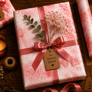 Hoja De Papel De Regalo Ecos Rojizos