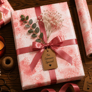 Hoja De Papel De Regalo Ecos Rojizos