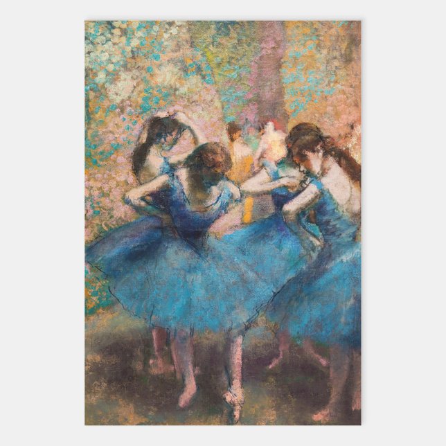 Hoja De Papel De Regalo Edgar Degas - Bailarinas de azul (Subido por el creador)