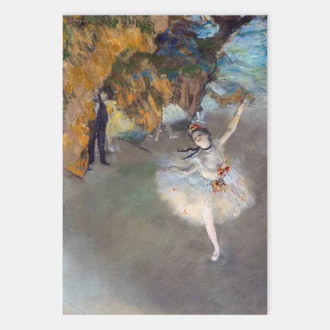 Hoja De Papel De Regalo Edgar Degas - La estrella / bailarina en el escena (Subido por el creador)